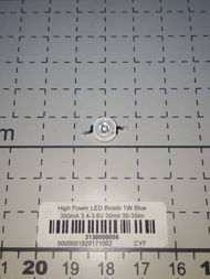 High Power LED Beads Blue 1W 460-463nm 350mA 3.4-3.6V 30mil 30-35lm