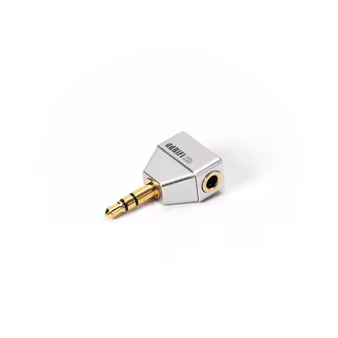 DDHIFI DJ35L Compact 3.5mm L-Shaped Adapter with Silver-Plated OCC Wiring & Optimized Compact Design