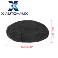 X AUTOHAUX Motorcycle Rain Seat Cover Universal Flexible Waterproof Saddle Seat Protector Cover Blac