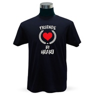 T-shirt Bestie, Friends by Heart Black T- Shirt - Groovytee