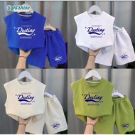 LightShine 1-8Y Jersey For Boy Set Sleeveless Short For Boy, Terno Sando Short For Kid Boy