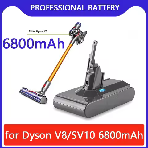 For Dyson V8 21.6V Li-ion Battery Rechargeable Battery Replacement V8/SV10 Compatible with Absolute/