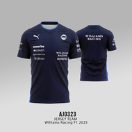 TEXAS Team Williams Racing F1 2025 Custom Jersey Premium Jersey AJ0323 AJ0341