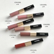 Chanel Rouge Coco Gloss 香奈兒雙效雙頭持色唇釉4.5ml+3.5ml滋潤保濕鏡面口紅唇蜜色號：40.47.48.54.69.154.166.174.176.180.182 18