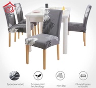 XHOME【PH Stock+COD 】 Chair seat cover for dining colorful stretchable elastic easy to install furniture seatcovers monoblock Chair Cover