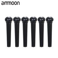 [ammoon]Plastic กีต้าร์โปร่ง Bridge Pin Bridge Saddle And Nut String Pin