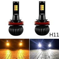 H11 LED Fog Light Bulb 2 Colors White-Yellow