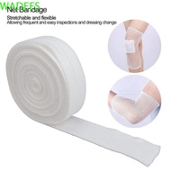 WADEES Elastic Net Tubular Bandage, Retainer Breathable Mesh Bandage, Tubing Tubular Gauze Fix Elastic Spandex White Adults Wrist