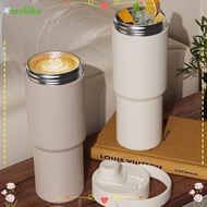 MOLIHA Travel Mug, 735ML Inner Ceramics Cold Coffee Cup, Easy to Use Insulated 24OZ Portable High-ca