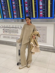 พร้อมส่ง SAC.BKK เซ็ทไหมพรมกางเกง เซ็ทแอร์พอร์ต ใส่ขึ้นเครื่อง รุ่น AIRPORT TROUSERS SET