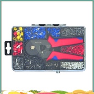 HSC8 Cable Wire Crimper Crimping Tool Plier Set 6-4/6A 23-7AWG Self  1200Pcs Cord End Bootlace Ferru