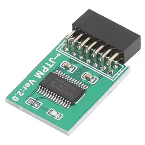 TPM 2.0 Module Strong Encryption 14 Pin LPC Interface TPM Module Board for Win11 Green TPM Module Bo