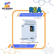BARU!!! Chest Freezer RSA CF-110 Freezer Box 100 Liter