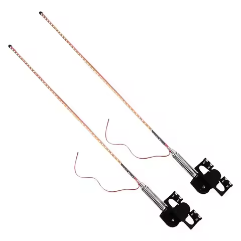 2pcs 12/24V Premium Car Whip Lights Car Antenna Lights Flashing Antenna Lights Truck Car LED Whip La