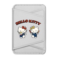HelloKitty 請你吃糖葫蘆 銀色款 支架磁吸卡包 手機支架