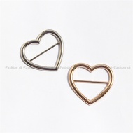 Ring brooch tudung heart clasp alloy brooch bros for shawl for hijab