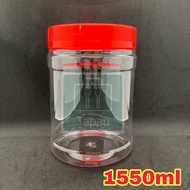 TAPAU - Balang Kuih Raya - ( 108 ) 1500ml Container [ 1set ] - Bekas Cookie Jar Balang Biskut Plasti