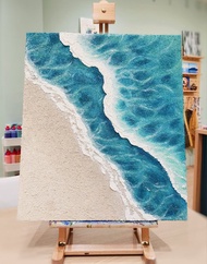 孵畫室│肌理畫│石英砂│金箔畫│石膏肌理│刮刀畫│零基礎創作