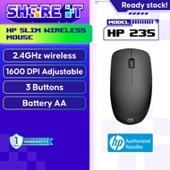 HP Wireless Mouse HP 235 1600 DPI SLIM 4E407AA | Home Office | USB PLUG & PLAY | Wireless 2.4GHZ | L