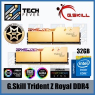 G.Skill Trident Z RGB Royal Gold DDR4-3200 CL16-18-18-38 1.35V 32GB (2x16GB)(F4-3200C16D-32GTRG)