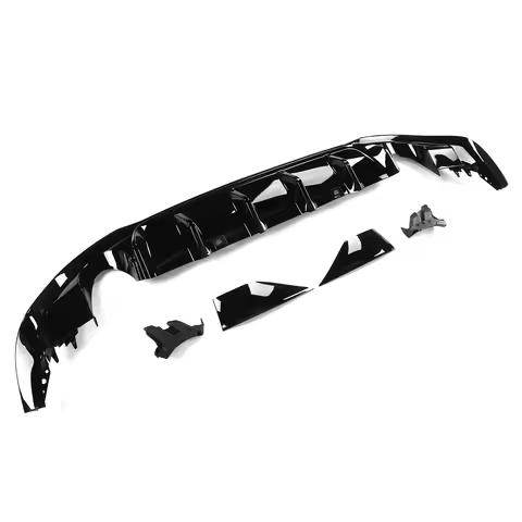 Gloss Black for TCR Rear Bumper Diffuser Valance Kits Fit for MK7.5 Facelift 2017-2020