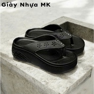 Beach flip-flops for women with 6cm padded sole to increase height, super light eva material, comfor