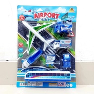 Airport Vehicle Set Toy - Educational Children's Airport Car Plane
