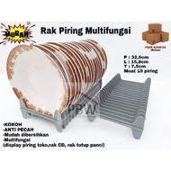 Rak Piring Plastik ANTI PECAH / Tirisan Piring / Rak CD / Rak Display Piring