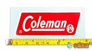 【小楊的店】Coleman汽化燈貼紙，白色邊框+R標記+小燈圖案，汽化燈