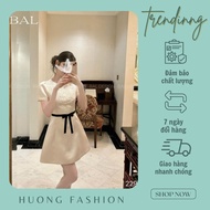 Huong fashion ruffle lace tacta dress