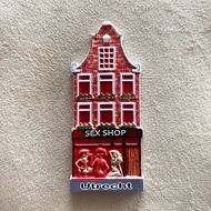 Dutch Capital Amsterdam Street View Building Travel Magnetic Refrigerator Stickers Collection Decora