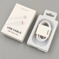 Infinix 3A 18W 33W 45W USB Type C Cable Fast Charging 100CM Data Line For Infinix Hot 40 30 30i  20 