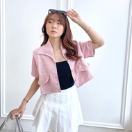AVE 921 - Woori Blazer Tweed Tweed Blazer | Vest Outerwear AdultWanita