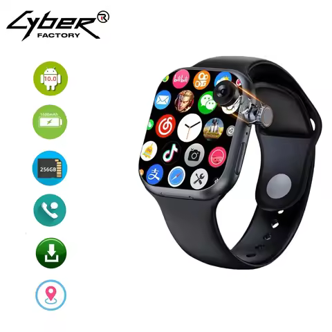 Goldenspike CD20 Smart Watch 5G Android 10.0 Smartwatch With 180° Rotary Camera GPS WIFI Health Moni