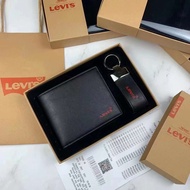 Full box levis Wallet With Real Leather Key Chain