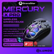 GravaStar Mercury X Pro 8K Wireless Gaming Mouse Superlight Highly Sensitive PAW3950