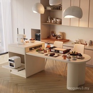 Slate Retractable Island Table Dining Table Integrated Open Kitchen Multifunctional Inverted Table S
