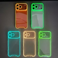 2026 New Style Luminous Phone Case TPU Suitable for iPhone17pm Phone Case Luminous 16 Transparent 15