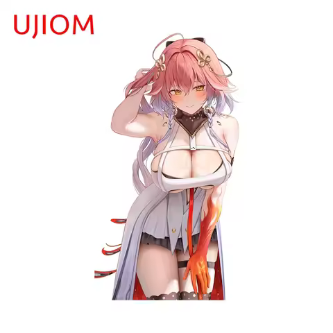 UJIOM 13cm × 7.1cm NSFW Changli Wuthering Waves Wall Sticker Big Breast Girl Wallpapers Decal Amusin