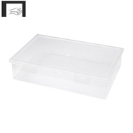 Plastic File Organizer Transparent Square Storage Box A4 Storage Box File Storage Box