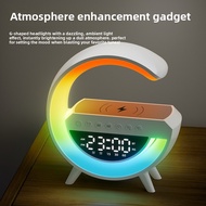 Big G3401mini New Style Small G Bluetooth Speaker Wireless Charging Alarm Clock Atmosphere Light Mul
