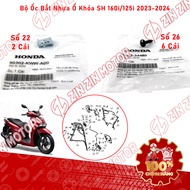 Bộ Ốc Dàn Áo Bắt Nhựa Ổ Khóa SH 160i/125i 2023 2024 90302-KWW-A00  93903-34480 Chính Hãng - ZZM