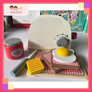 (MINOR DEFECT) Kids Early Educational Wooden Pretend Play Kitchen Cooking Appliances Montessori Toys Set