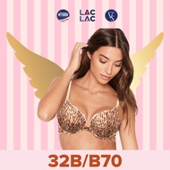 [Size 32B/B70 - 88] Demi Angel Push-up Premium Women's Bra, Breast Lift-Leopard