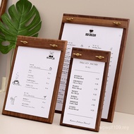 Solid Wood Board Walnut Menu Board Drawing Board Display Board Design Display Board A4 Catering Menu