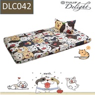 ส่งฟรี Tulip ที่นอนปิกนิก 3.5ฟุต แถมหมอนหนุน1ใบ ถอดซักได้ picnic ที่นอนปิคนิค ลายหมาจ๋า  Maaja รุ่น 