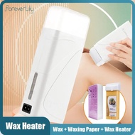 【Trusted】 3 In 1 Roller Waxing Kit Depilatory Wax Warmer Strips For Hair Removal With Epilator Machi