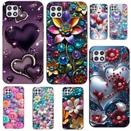 For Samsung A22 A22S 5G Case 6.6inch For Samsung Galaxy A22S 5G Back Cover GalaxyA22S GalaxyA22 A 22 5G black tpu case love hearts girl pink purple colorful rainbow