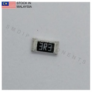 10PCS Taiwan-Grade 3.3R ±5%, 1206 SMD Resistor (3R3)