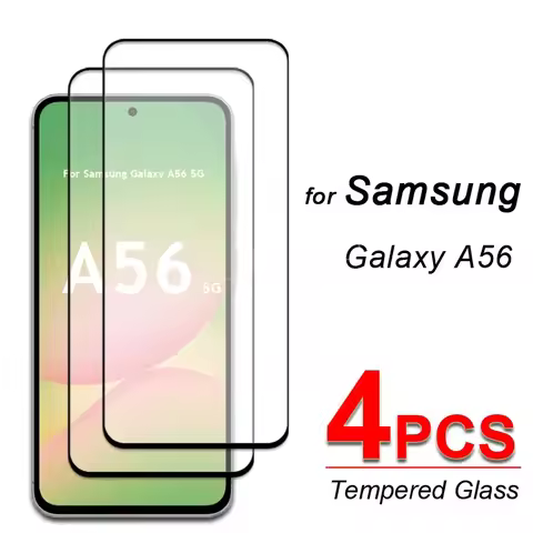 4 Pcs For Samsung Galaxy A56 Glass Samsung A56 Tempered Glass HD Flim Full Glue Screen Protector Fil